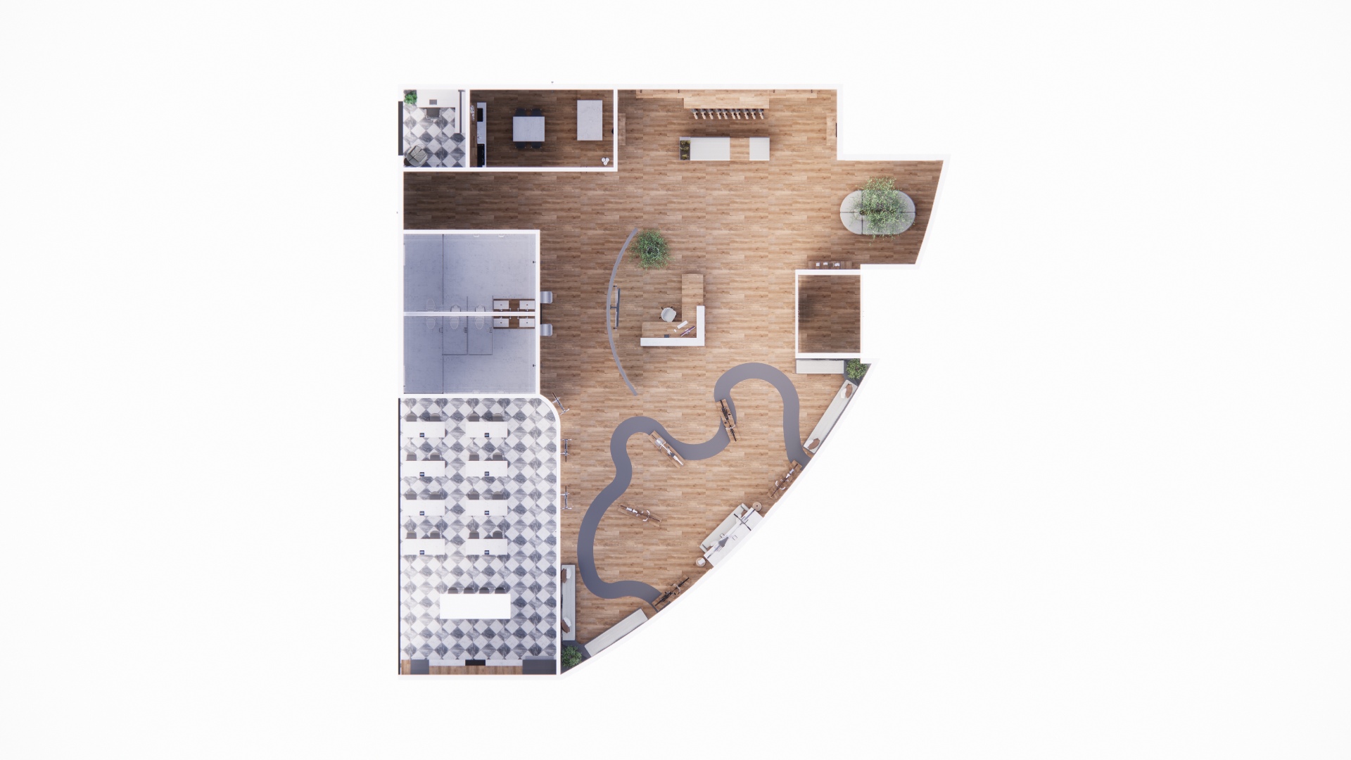 Rendered floorplan