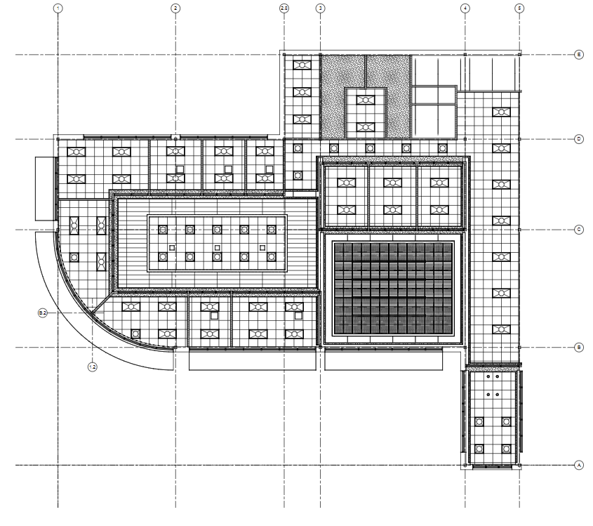 Reflected ceiling plan for level two