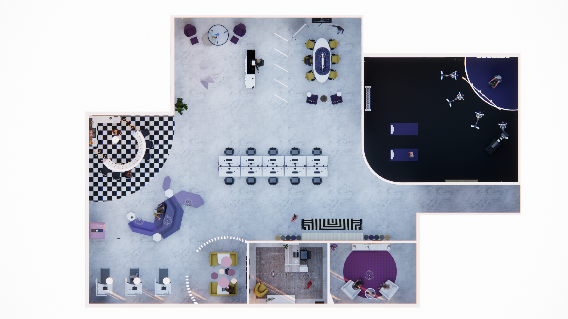 Rendered floorplan